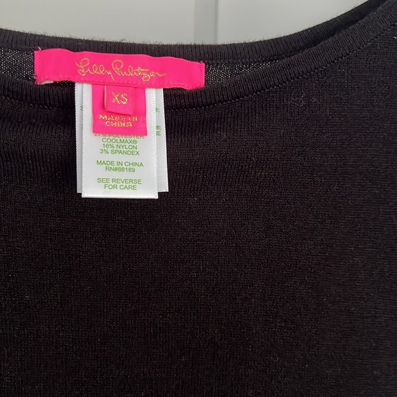 Lilly Pulitzer black sweater XS - Picture 2 of 5